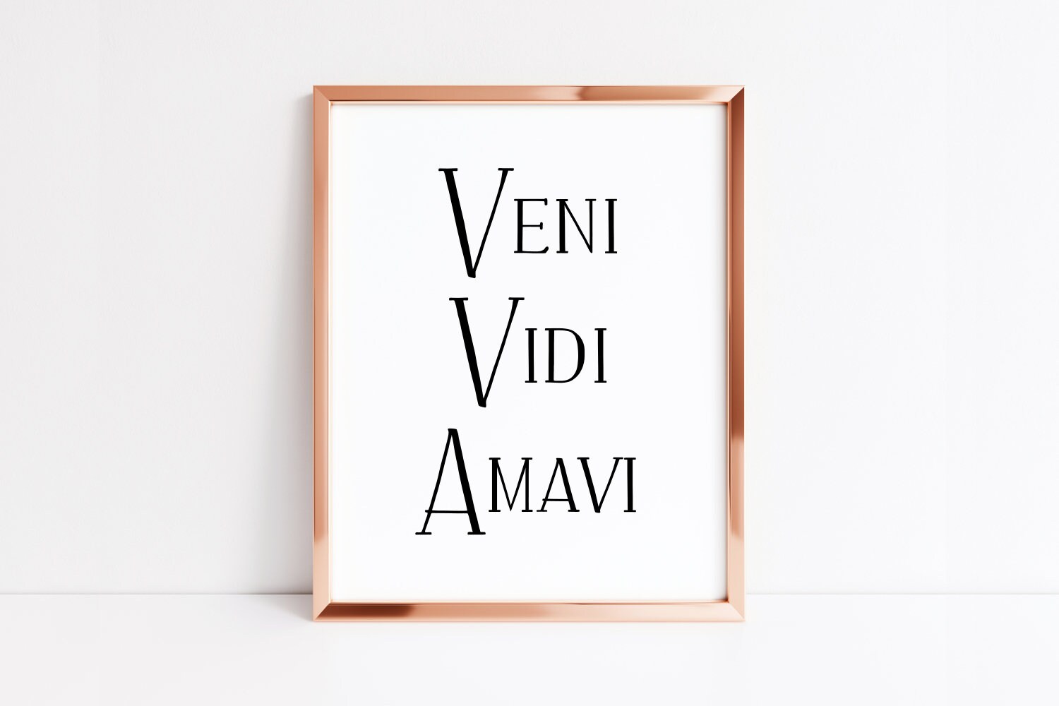 Veni Vidi Amavi PRINTABLE wall art Latin quotes Class decor | Etsy