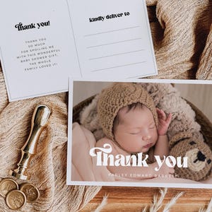 Baby Shower Thank You Postcard