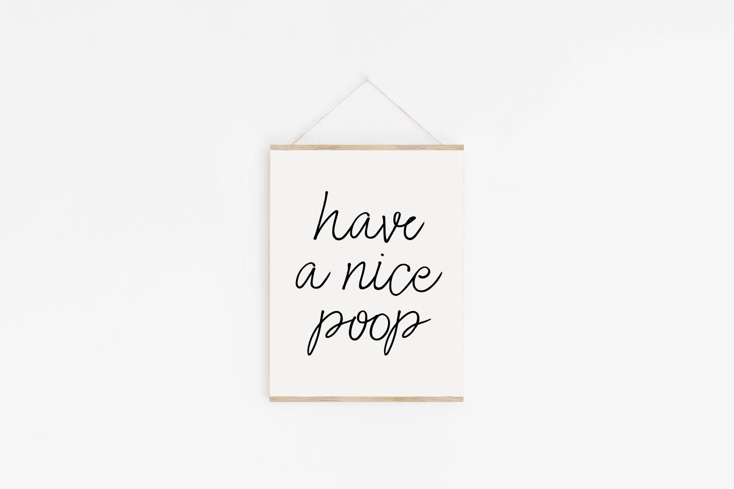 Have a Nice Poop Bathroom PRINTABLE Funny Bathroom Art Funny Etsy