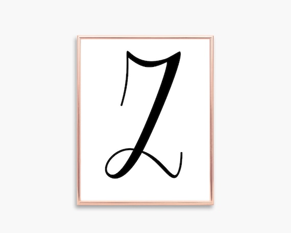 Letter Z wall artwork PRINTABLE, Letter poster, Letter print, Printable letters, Monogram print picture relating to Printable Poster Letters named Letter Z wall artwork PRINTABLE, Letter poster, Letter print, Printable letters, Monogram print