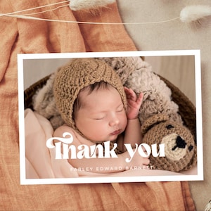 Baby Shower Thank You Postcard