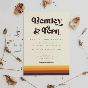 Retro Wedding Invitation