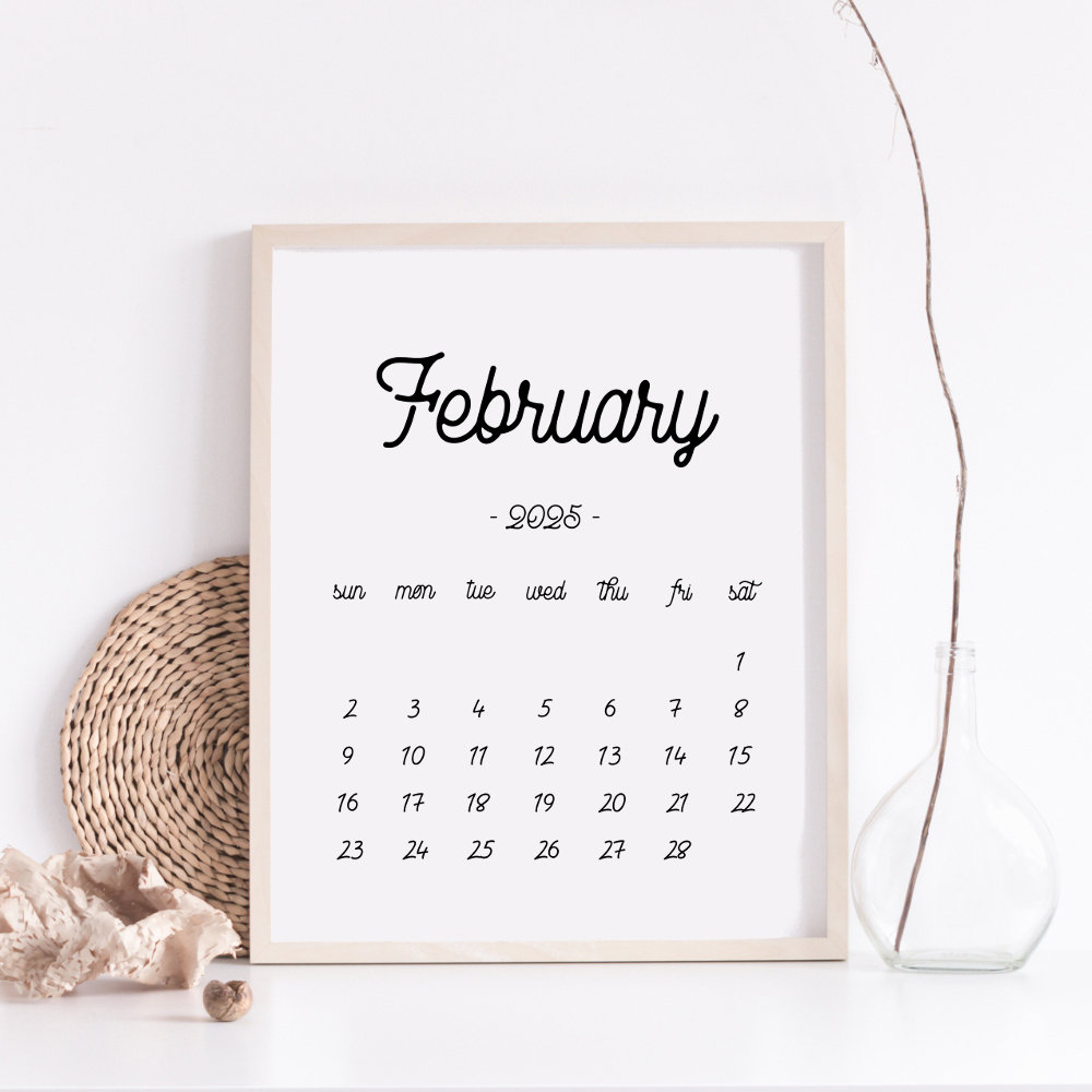Printable Calendar February 2025, February Calendar, February 2025 Baby Due Date Calendar, Pregnancy Calendar - Etsy printable-calendar-february-2025-february-calendar-february-2025-baby-due-date-calendar-pregnancy-calendar-etsy