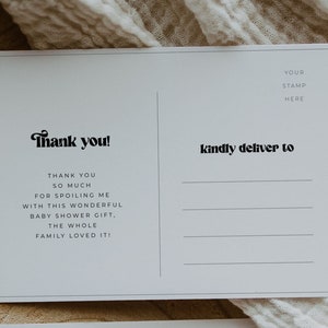 Baby Shower Thank You Postcard