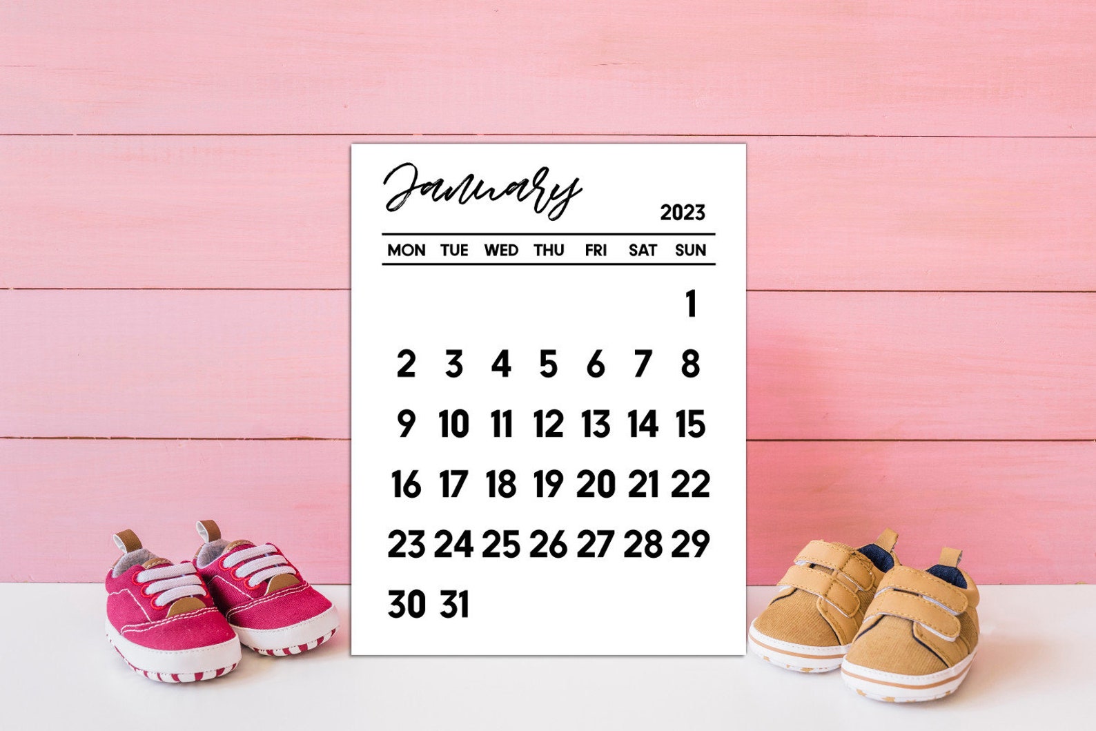 January 2023 Calendar PRINTABLE January Calendar Monthly - Etsy Canada