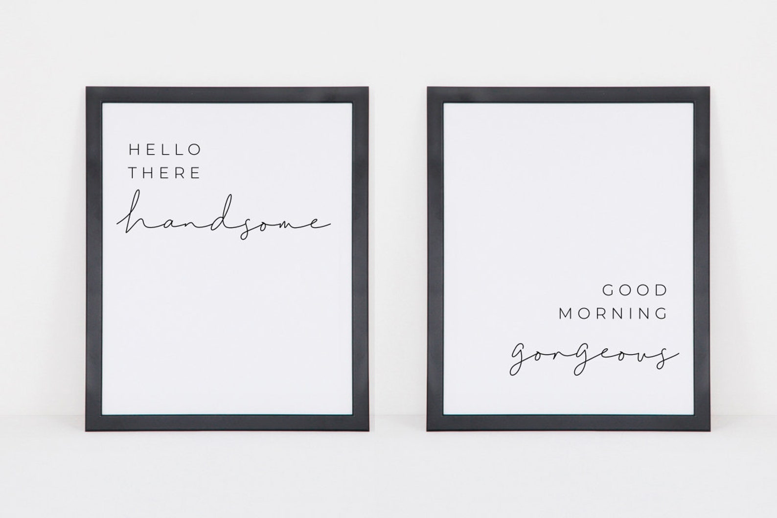 Hello There Handsome Good Morning PRINTABLE Wall Art Etsy