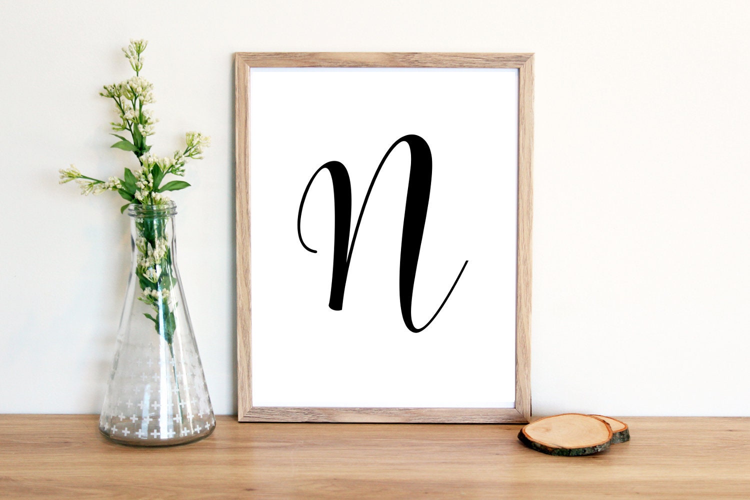 Letter N Wall Decor PRINTABLE Wall Art Nursery Decor Baby Etsy