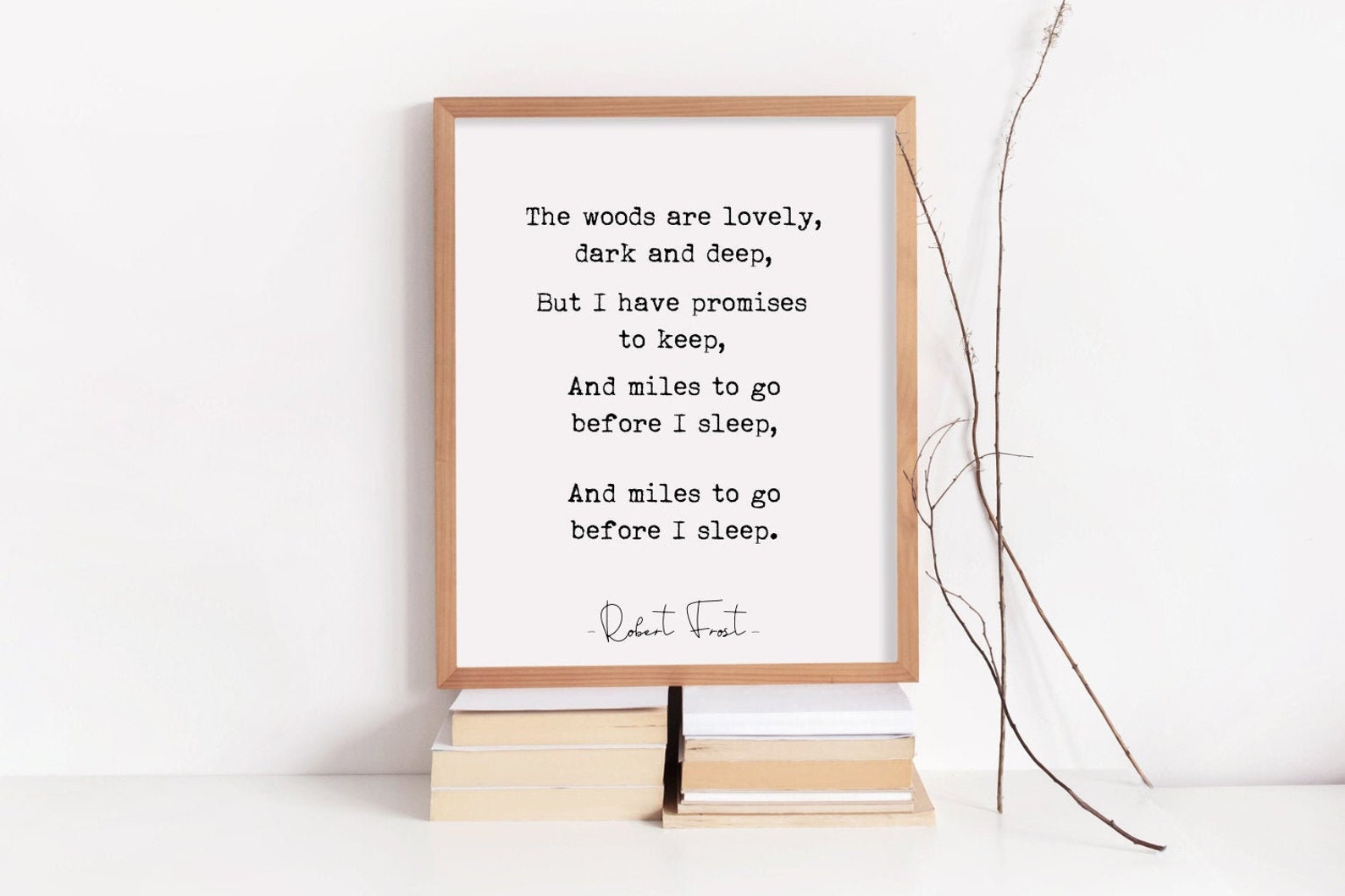 Miles To Go Before I Sleep Poem Meaning Miles to Go Before I Sleep PRINTABLE Poetry Robert Frost - Etsy