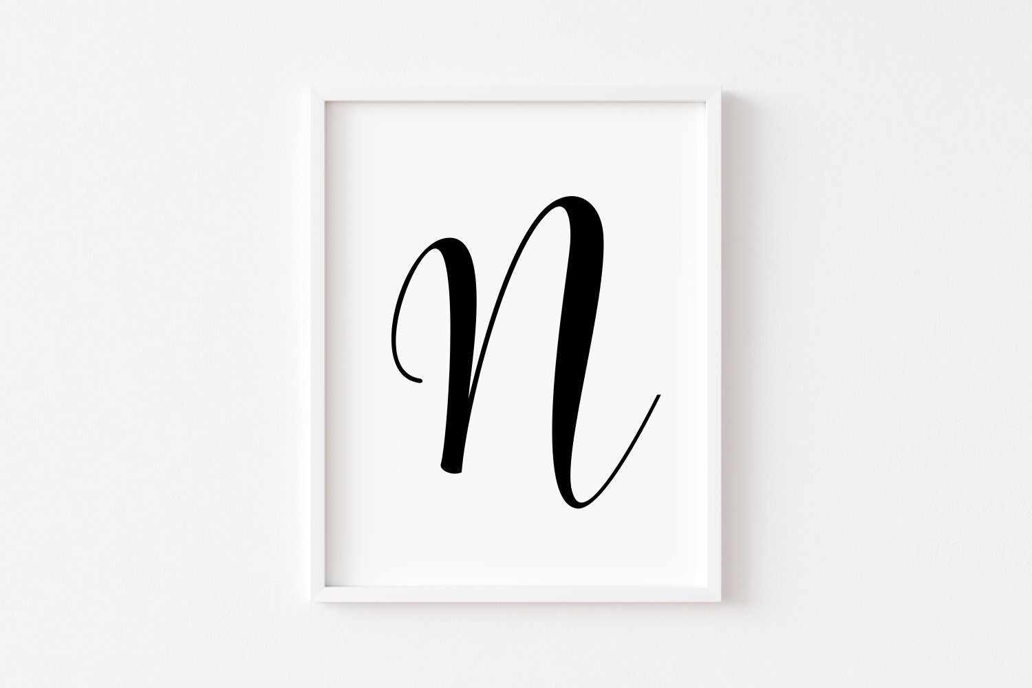 Letter N wall decor PRINTABLE wall art Nursery decor Baby Etsy