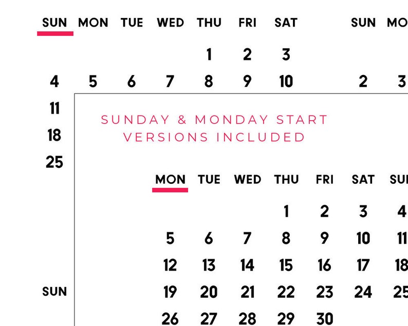 2021 year at a glance PRINTABLE calendar PDF 2021 calendar ...