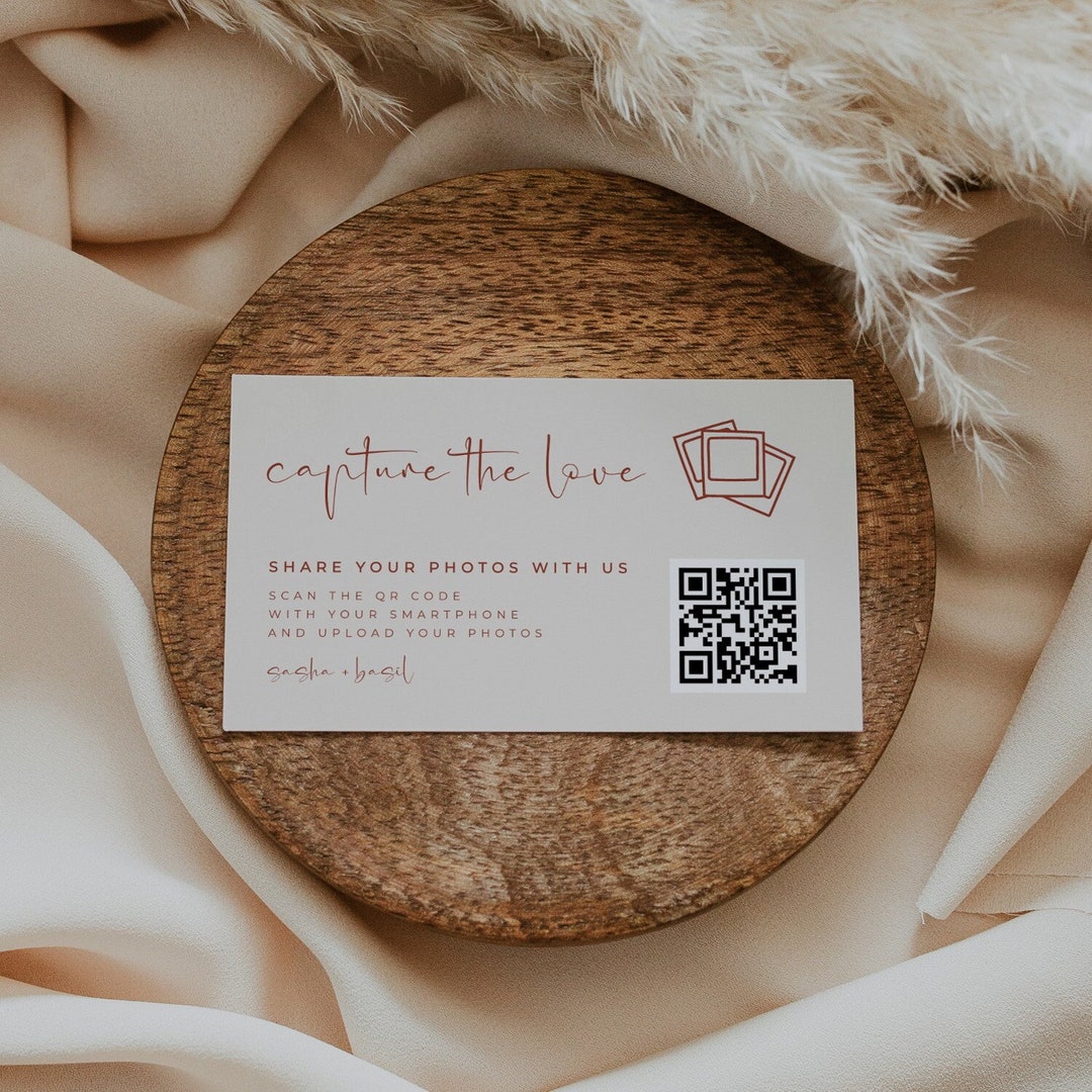 Share the Love Printable Card QR Code Card Editable Template - Etsy