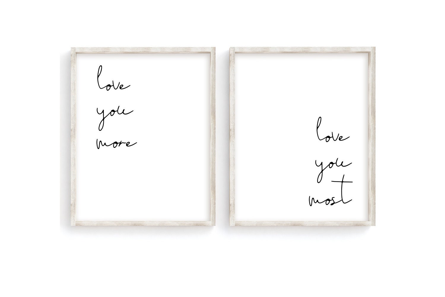 Upgrade Your 16x48 Inches 'I Love You More I Love You Most' (Style 2) Canvas To 20x60 Inches main image 1
