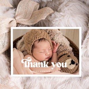 Baby Shower Thank You Postcard