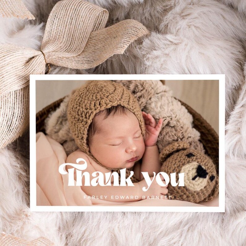 Baby Shower Thank You Postcard