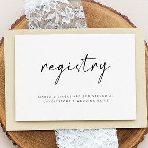 Baby Registry Card