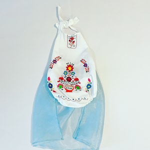 2T White Toddler Girl Mexican Outfit Romper