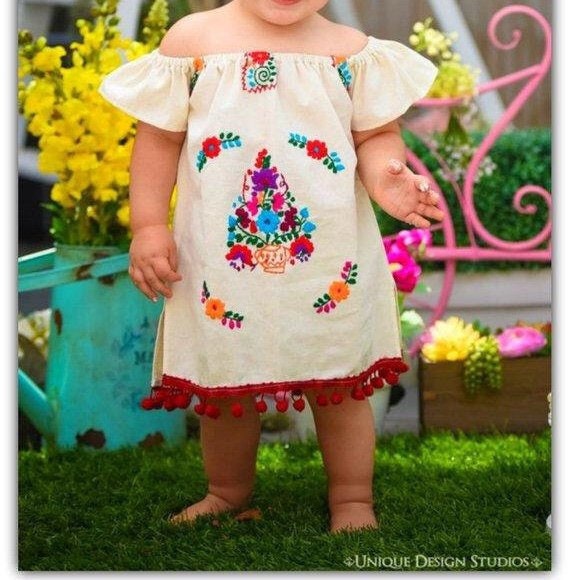 Vestido del bebe mexicano Etsy Mexico