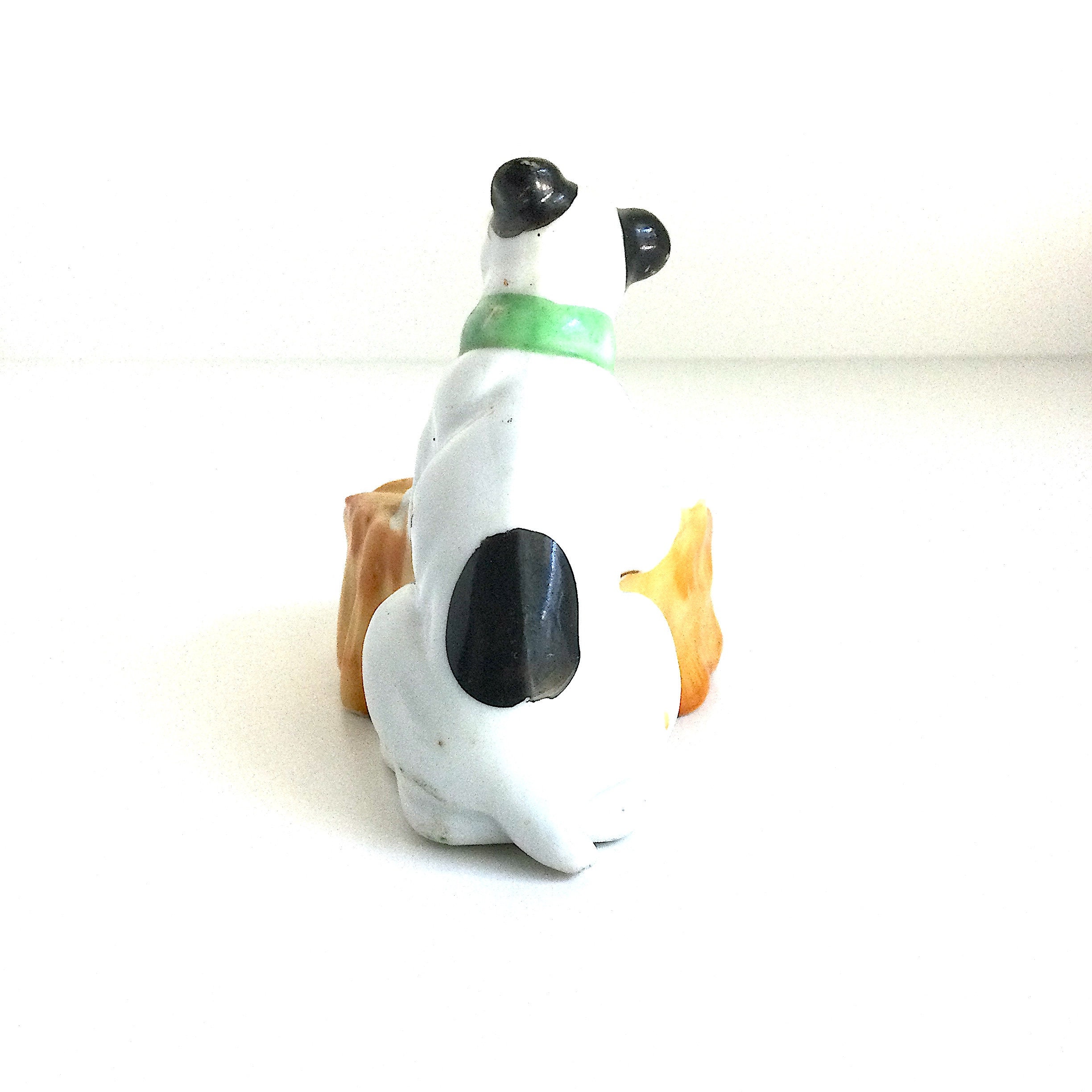 Little Ceramic Dog Ashtray / Little Dog Ashtray Made in Japan / Dog