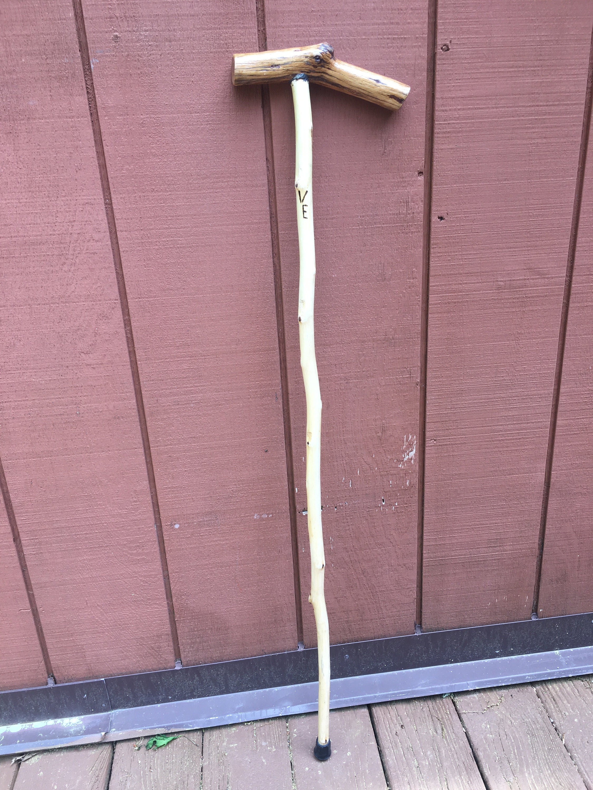 Handmade Wooden Cane with Handmade wooden Handle Etsy