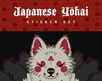 Japanese Yōkai Sticker Set