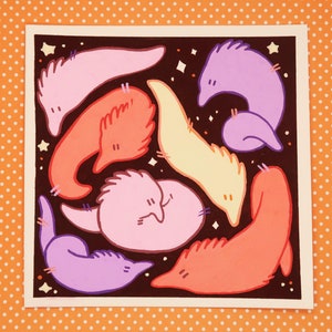 PINK WORMS Original Illustration