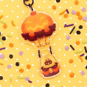 Pumpkin Balloon Acrylic Keychain