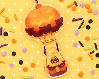 Pumpkin Balloon Acrylic Keychain
