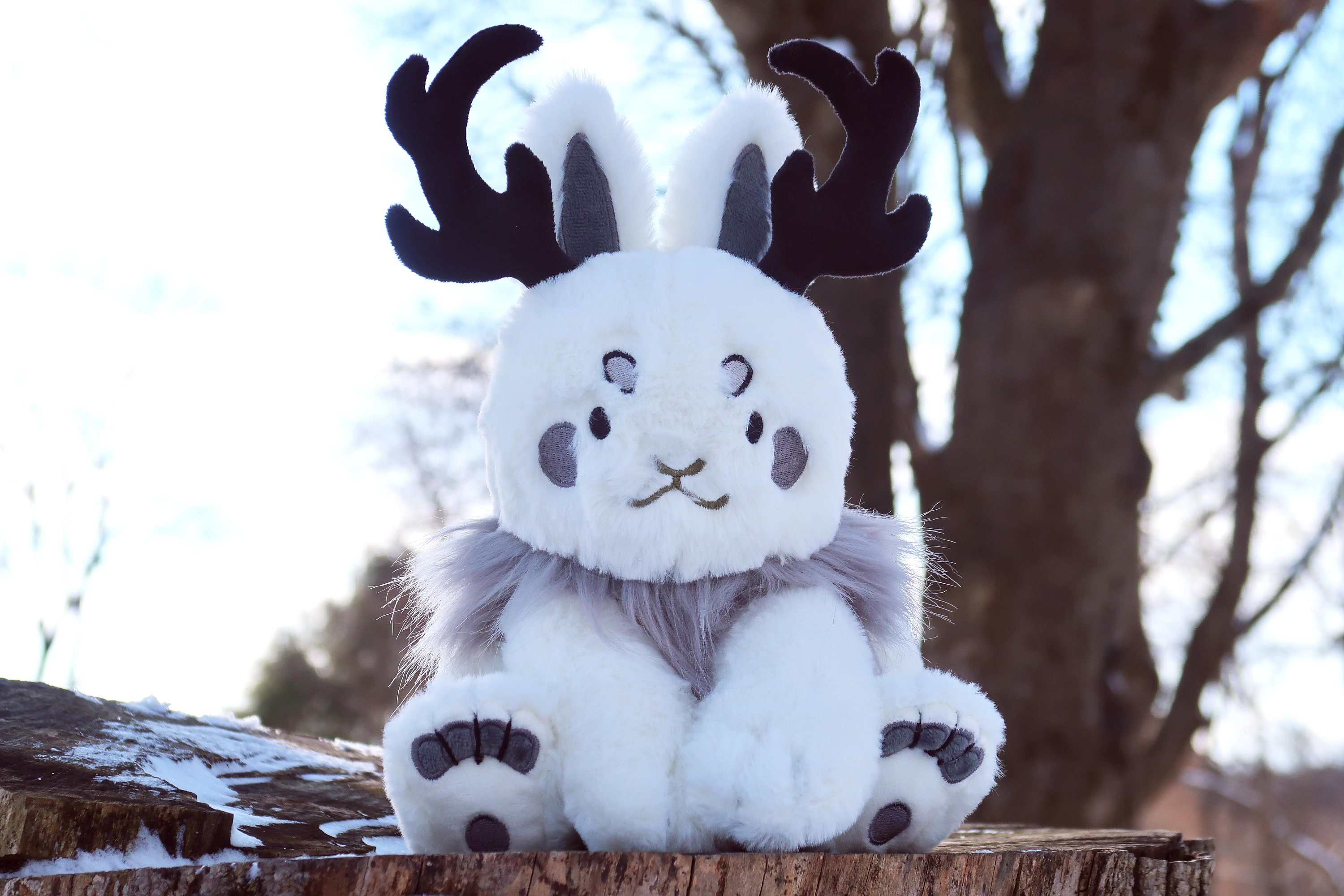 Winter Jackalope Plush