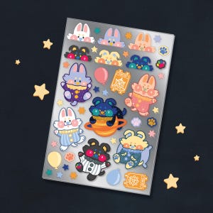 Pierrot Puppies Sticker Sheet