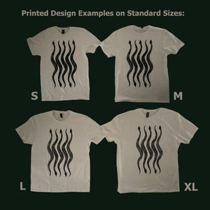 Snake Linoprint Tshirt: unique hand printed pattern python short sleeve shirt unisex image 2