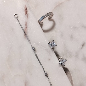 Ear Cuff Earrings - Chain Stud Earrings - Ear Cuffs No Piercing - Cuff Chain Earrings - Cartilage Chain Earrings - Minimalist Eliarrings 43