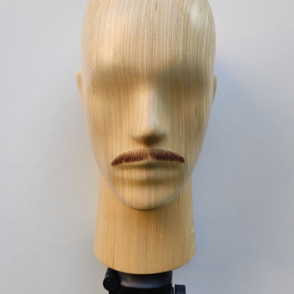 Realistic Fake Pencil Moustache, full hand made. Length 9 cm
