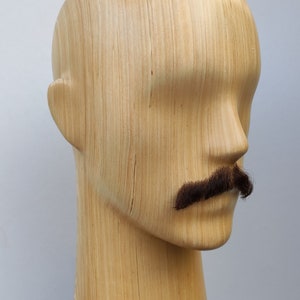 Realistic Fake Moustache, Human Hair, full hand made