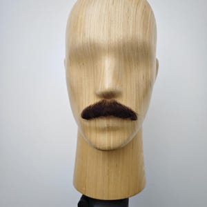 Realistic Fake Moustache, Human Hair, full hand made