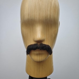 Realistic Fake Moustache, Human Hair, full hand made