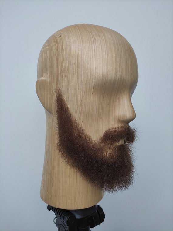 Realistic fake beard kit 100 real human hair full handmade etsy