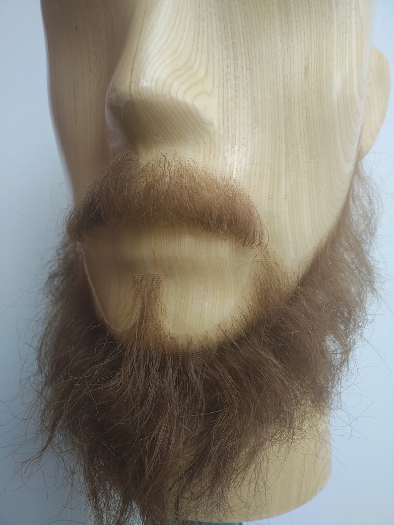 Realistic Fake Beard Kit 100 Real Human Hair Full Handmade Etsy