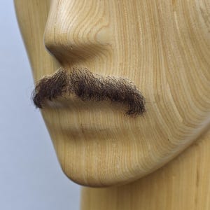 Realistic Fake Moustache, Human Hair, full hand made
