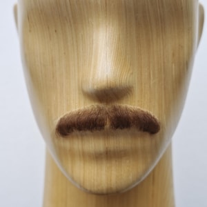 Realistic Fake Moustache, Human Hair, full hand made