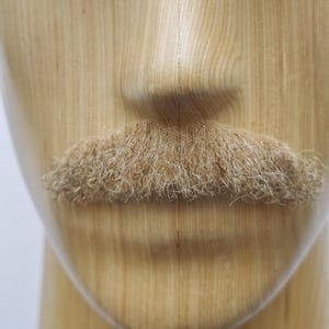 Realistic Fake Gray Moustache , full hand made