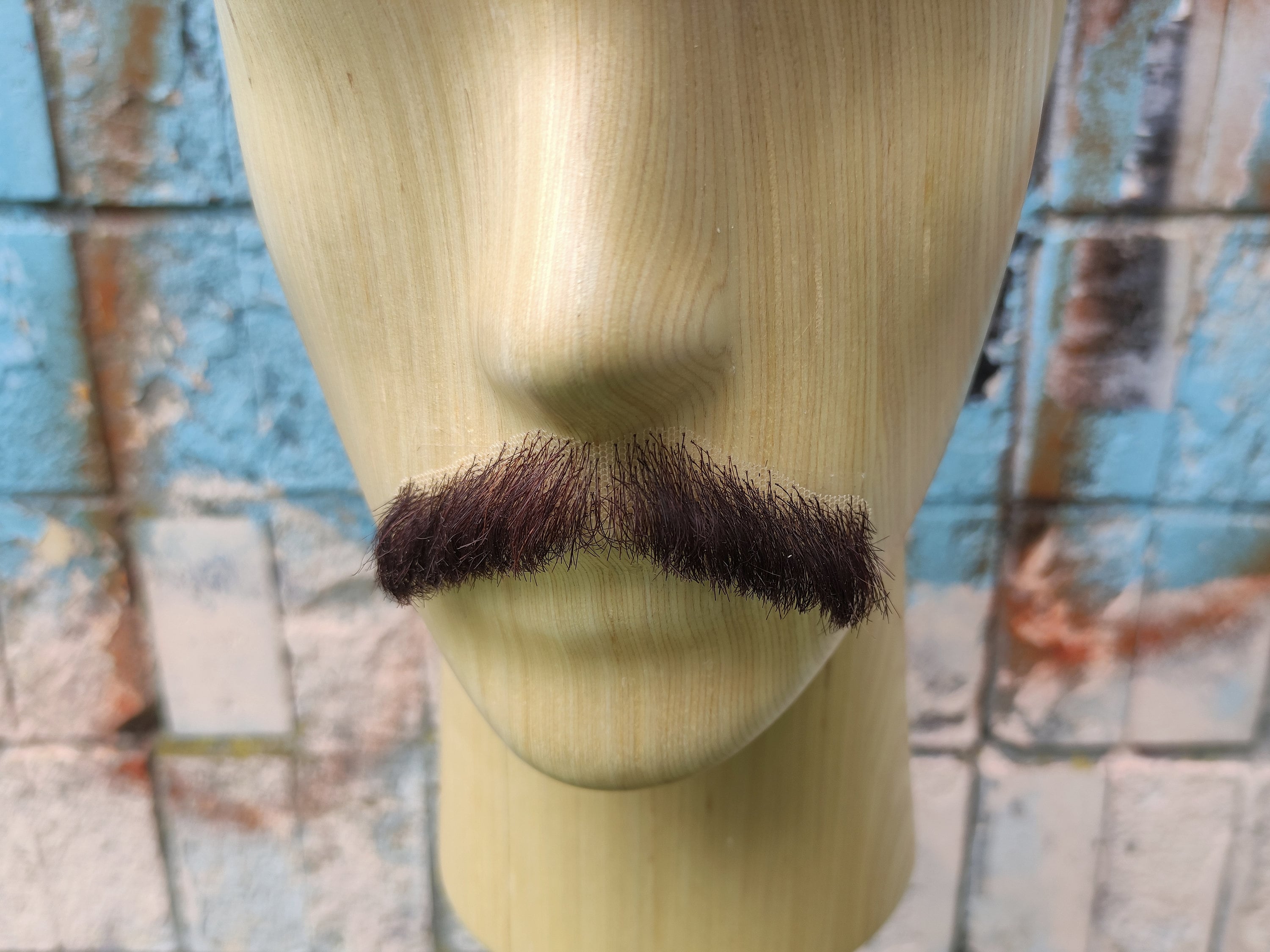 Realistic Fake Moustache full hand made Etsy