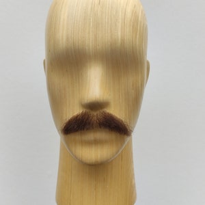 Realistic Fake Moustache, Human Hair, full hand made