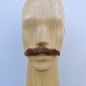 Realistic Fake Moustache, Human Hair, full hand made