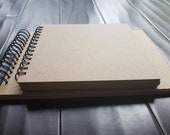Spiral Bound Scrapbook Kraft Hardcover Book Wedding Scrapbook Recipe Book Baby Book Photo Album Photo Book Memory Book
