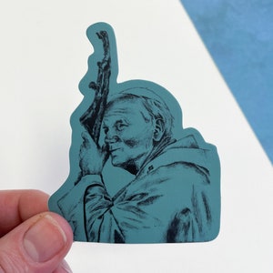 Saint John Paul the Great, Pope John Paul 2, JP2 - Catholic Vinyl Sticker