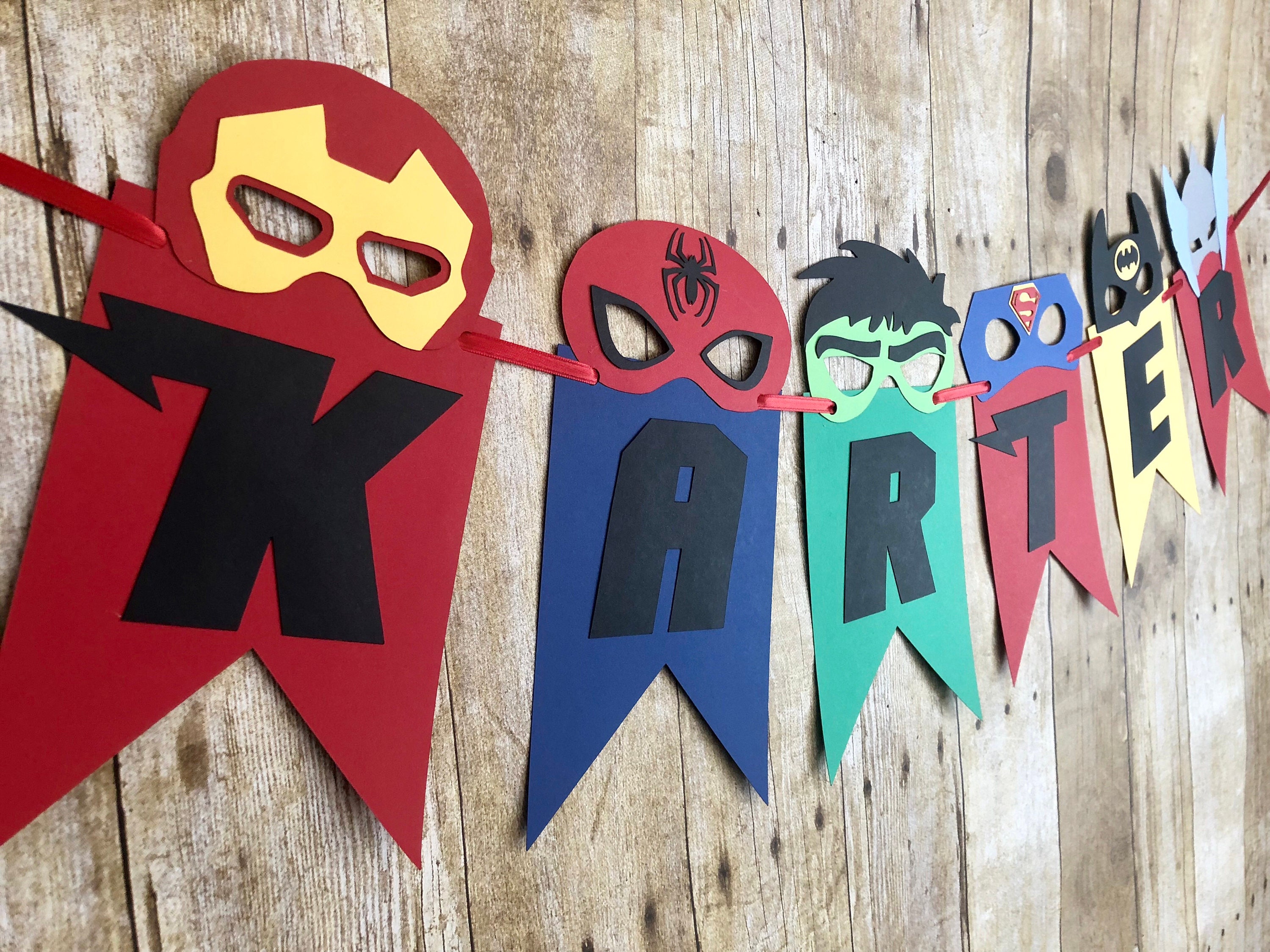 Superhero banner/Marvel banner/Marvel comics/DC | Etsy