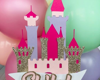 Princess cake topper/Castle cake topper/Disney princess cake topper/Princess decor/Disney castle/Princess party/Princess birthday/Castles