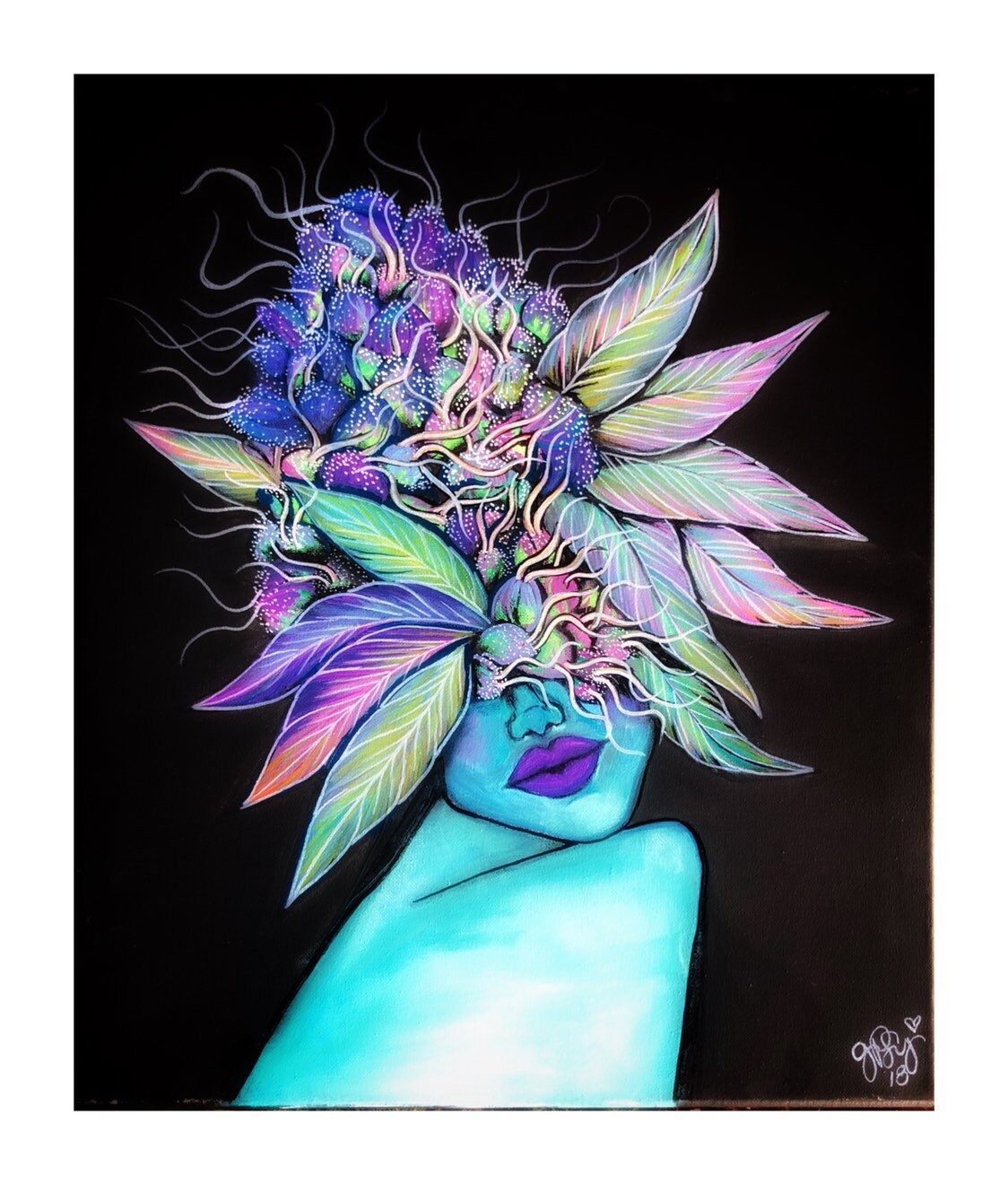 Cannabis Print Gallery Wall Gpsy Stoner Decor Gift For Etsy