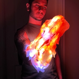 Fire Gauntlet Cosplay Prop - Human Torch - Shoto Todoroki - Avatar - Zuko - Bishop - Mortal Kombat - One Piece - Liu Kang - Jujutsu Kaisen