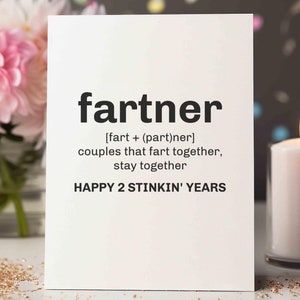 Tarjeta del segundo aniversario, tarjeta de aniversario para el esposo, tarjeta de aniversario para la esposa, 2 años de matrimonio, tarjeta para el novio, tarjeta para la novia